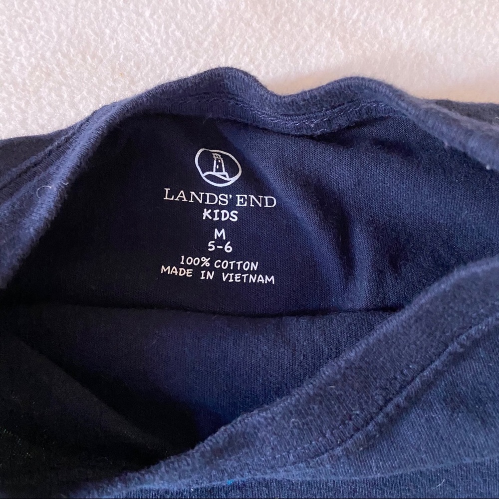 3/$30 LANDS END dinosaur long sleeve glow indarkπ° - Picture 4 of 4